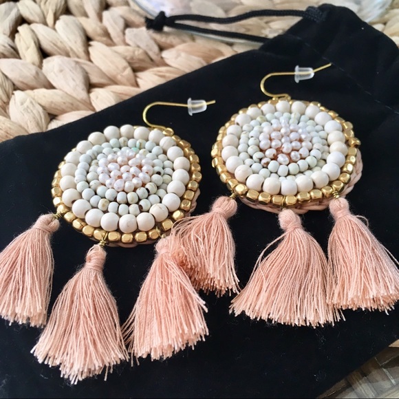 Anthropologie Jewelry - • NEW! Bohemian Tassel Earrings •